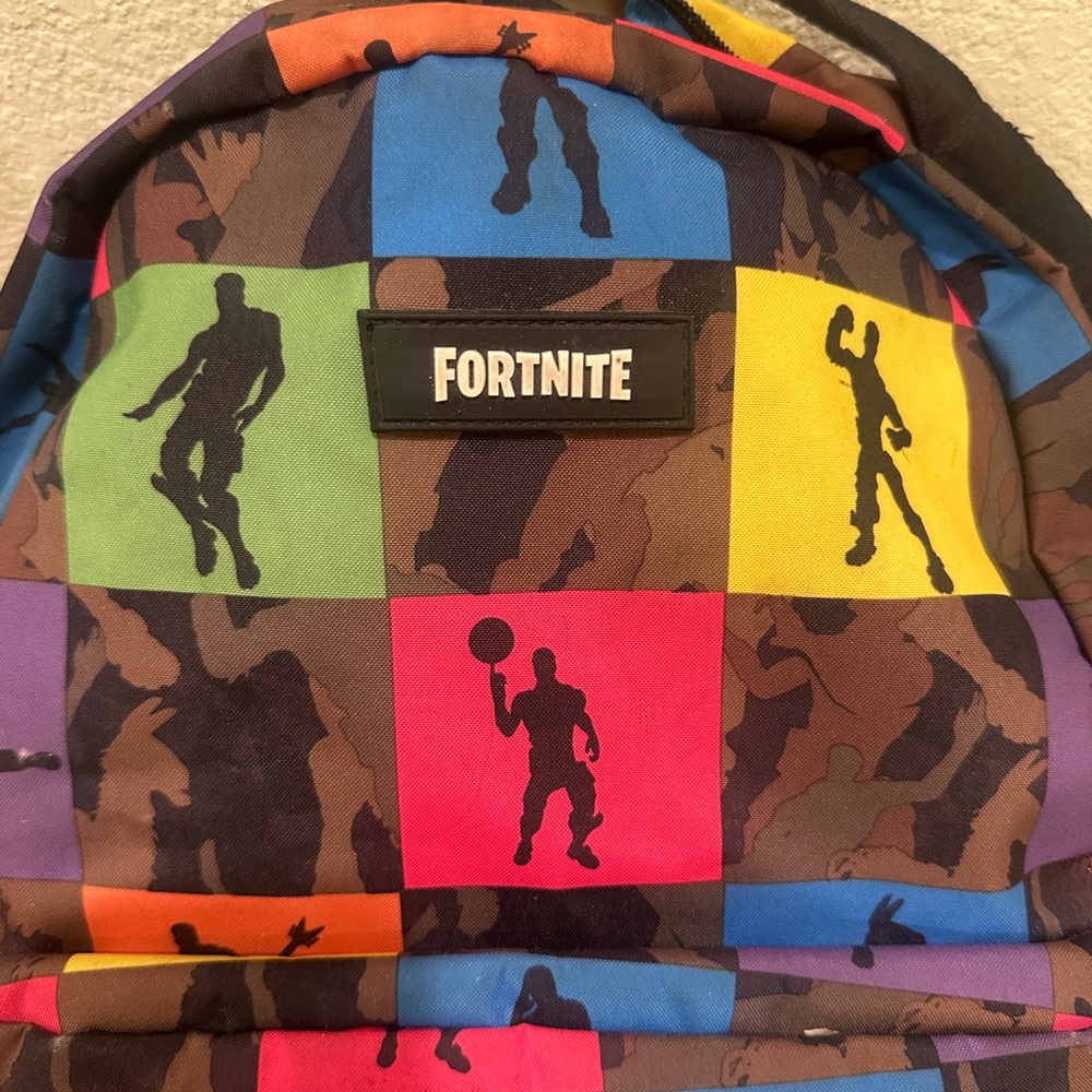 Fortnite Kids Backpack - Multicolor Dance Silhouette Design